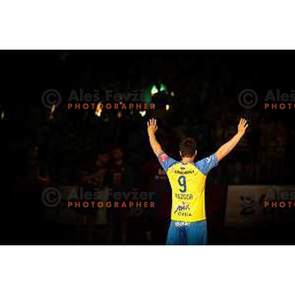 David Razgor in action during friendly match between Celje Pivovarna Lasko and Barcelona in Celje, Slovenia on June 11, 2022