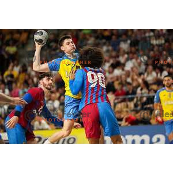 Tilen Strmljan in action during friendly match between Celje Pivovarna Lasko and Barcelona in Celje, Slovenia on June 11, 2022