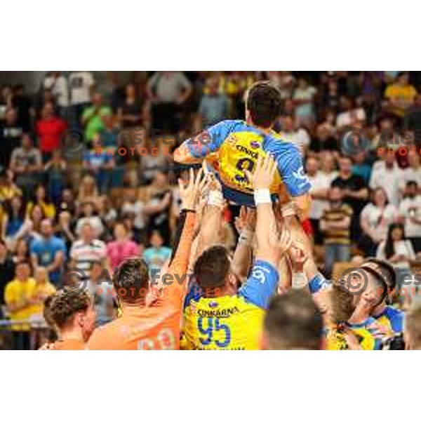David Razgor in action during friendly match between Celje Pivovarna Lasko and Barcelona in Celje, Slovenia on June 11, 2022