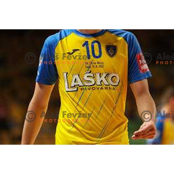Special kit for friendly match between Celje Pivovarna Lasko and Barcelona in Celje, Slovenia on June 11, 2022