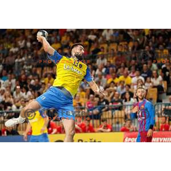 Stefan Zabic in action during friendly match between Celje Pivovarna Lasko and Barcelona in Celje, Slovenia on June 11, 2022