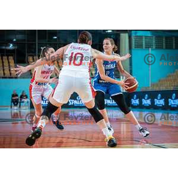 in action during women’s friendly basketball match between Slovenia and Croatia in Dvorana Lukna, Maribor, Slovenia on June 11, 2022. Photo: Jure Banfi/www.alesfevzer.com