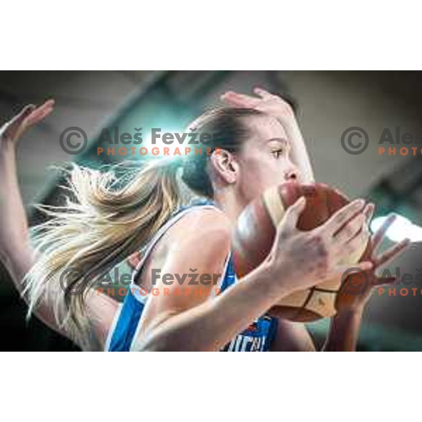 Tina Cvijanovic in action during women’s friendly basketball match between Slovenia and Croatia in Dvorana Lukna, Maribor, Slovenia on June 11, 2022. Photo: Jure Banfi/www.alesfevzer.com