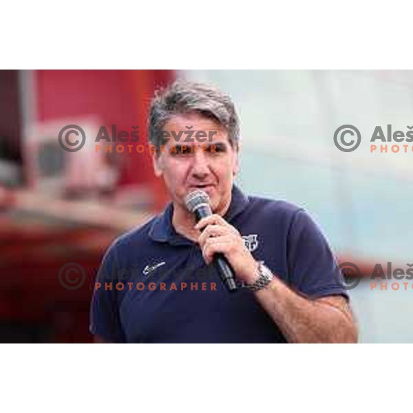 Antonio Carlos Ortega before friendly match between Celje Pivovarna Lasko and Barcelona in Celje, Slovenia on June 11, 2022
