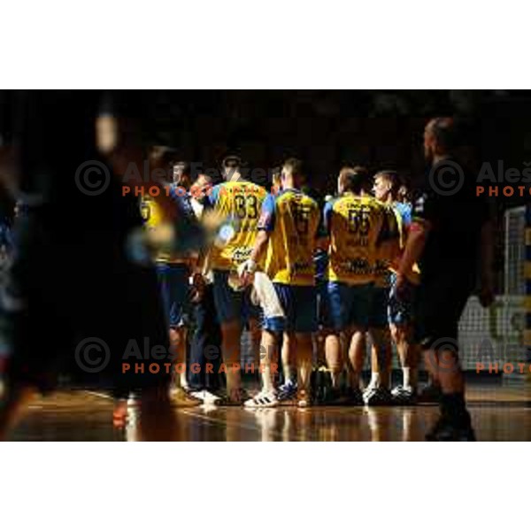in action during friendly match between Celje Pivovarna Lasko and Barcelona in Celje, Slovenia on June 11, 2022