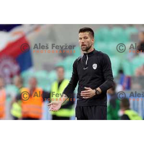 Bostjan Cesar during UEFA Nations league football match between Slovenia and Serbia in SRC Stozice, Ljubljana, Slovenia on June 12, 2022 
