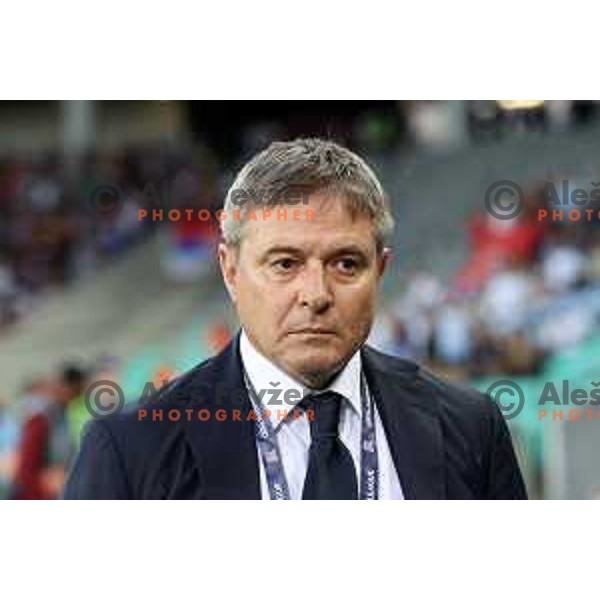 Dragan Piksi Stojkovic, head coach of Serbia during UEFA Nations league football match between Slovenia and Serbia in SRC Stozice, Ljubljana, Slovenia on June 12, 2022 