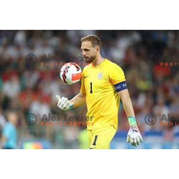 Jan Oblak during UEFA Nations league football match between Slovenia and Serbia in SRC Stozice, Ljubljana, Slovenia on June 12, 2022 