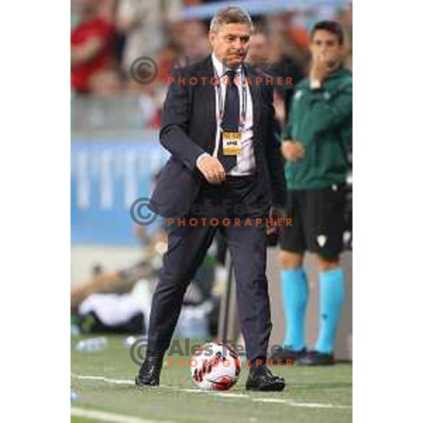 Dragan Piksi Stojkovic, head coach of Serbia during UEFA Nations league football match between Slovenia and Serbia in SRC Stozice, Ljubljana, Slovenia on June 12, 2022 