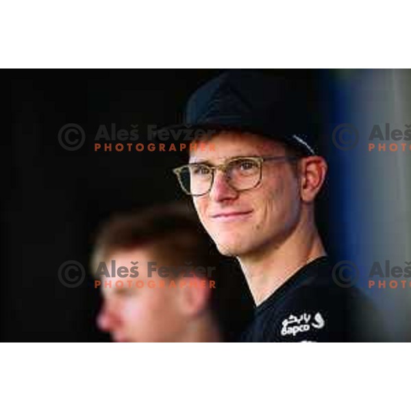Matej Mohoric (Bahrain Victorius) during press conference in Nova Gorica before start of professional cycling race Dirka po Sloveniji- Tour of Slovenia on June 14, 2022