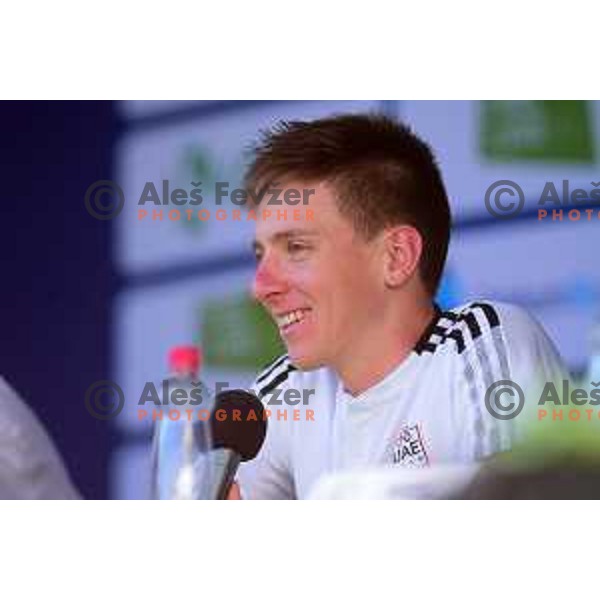 Tadej Pogacar (UAE) during press conference in Nova Gorica before start of professional cycling race Dirka po Sloveniji- Tour of Slovenia on June 14, 2022 