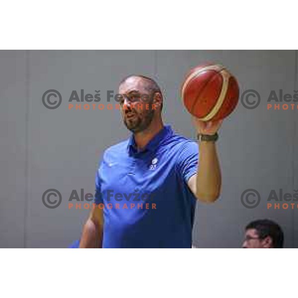 Slovenia basketball team practice in Stozice, Ljubljana on June 15, 2022