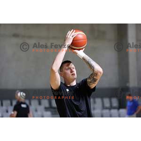 Slovenia basketball team practice in Stozice, Ljubljana on June 15, 2022