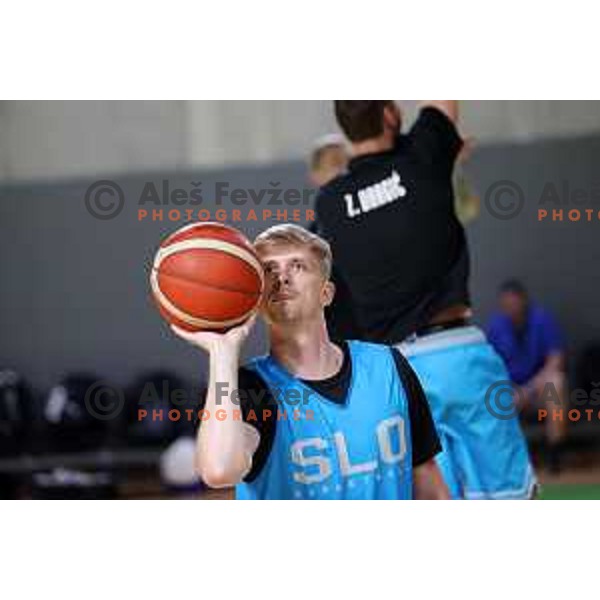 Slovenia basketball team practice in Stozice, Ljubljana on June 15, 2022