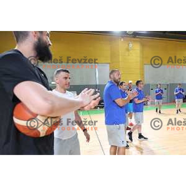 Slovenia basketball team practice in Stozice, Ljubljana on June 15, 2022