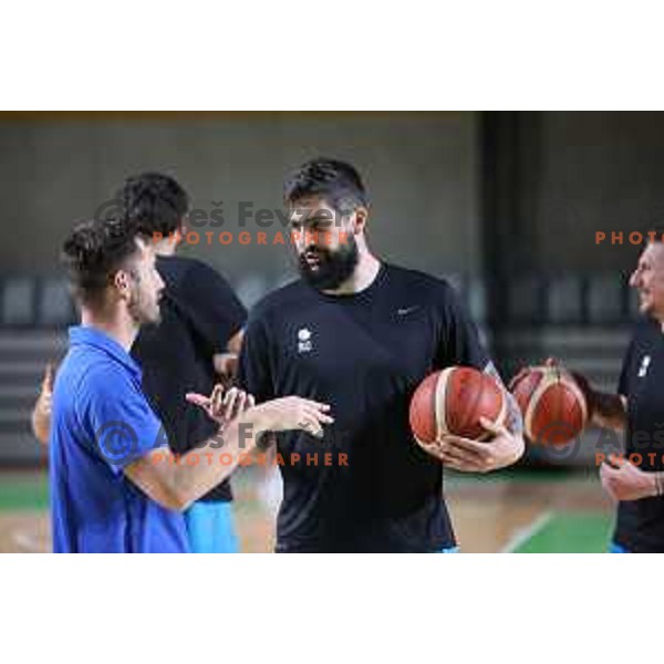 Slovenia basketball team practice in Stozice, Ljubljana on June 15, 2022