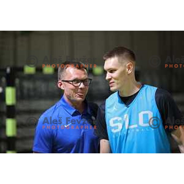 Slovenia basketball team practice in Stozice, Ljubljana on June 15, 2022