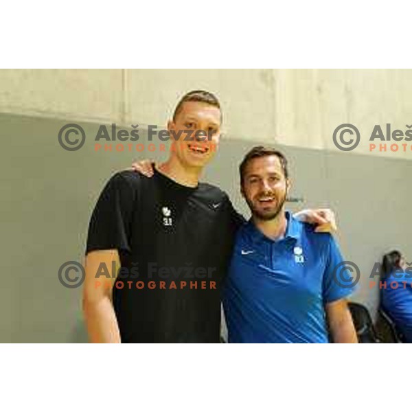 Slovenia basketball team practice in Stozice, Ljubljana on June 15, 2022