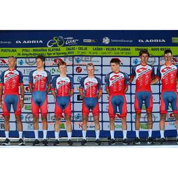 At second stage of professional cycling race Dirka po Sloveniji- Tour of Slovenia from Ptuj to Rogaska Slatina on June 16, 2022