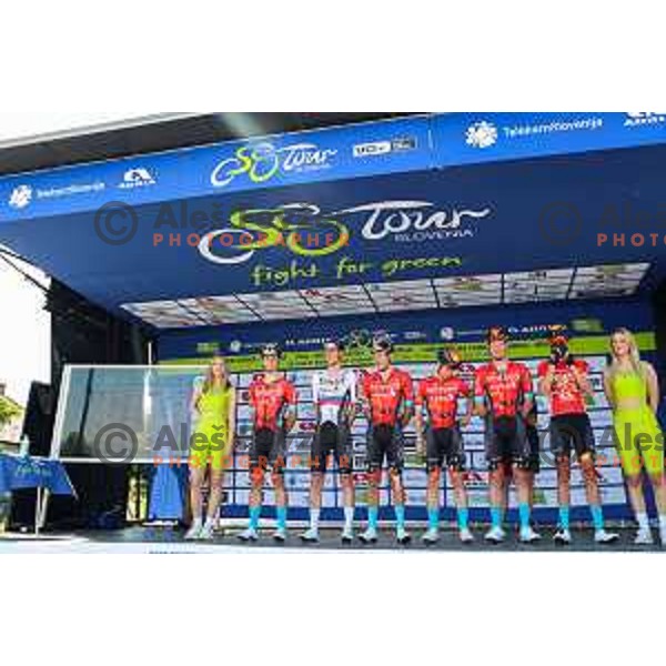At second stage of professional cycling race Dirka po Sloveniji- Tour of Slovenia from Ptuj to Rogaska Slatina on June 16, 2022