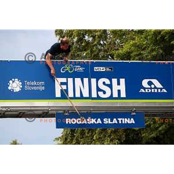 At second stage of professional cycling race Dirka po Sloveniji- Tour of Slovenia from Ptuj to Rogaska Slatina on June 16, 2022