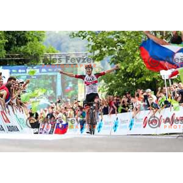 Tadej Pogacar, winner of third stage of professional cycling race Dirka po Sloveniji- Tour of Slovenia from Zalec to Celje on June 17, 2022