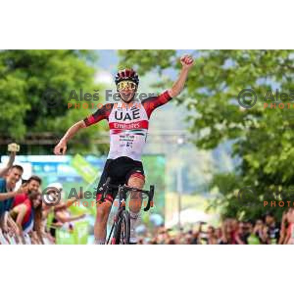 Tadej Pogacar, winner of third stage of professional cycling race Dirka po Sloveniji- Tour of Slovenia from Zalec to Celje on June 17, 2022