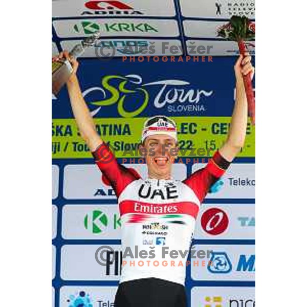 Tadej Pogacar, winner of third stage of professional cycling race Dirka po Sloveniji- Tour of Slovenia from Zalec to Celje on June 17, 2022