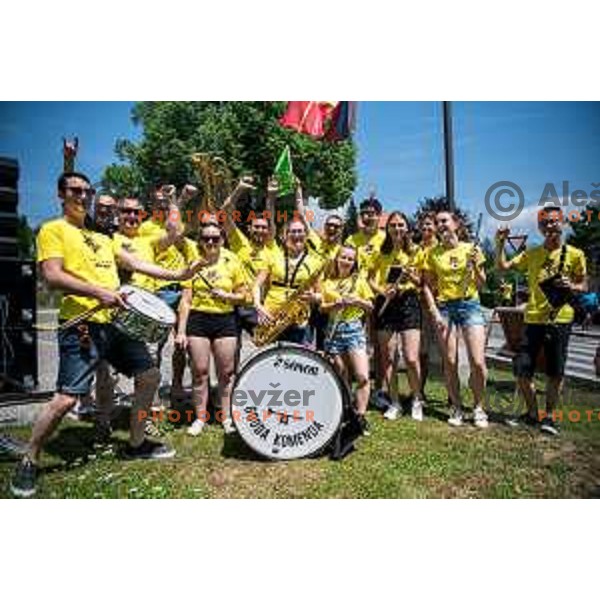 At fourth stage of professional cycling race Dirka po Sloveniji- Tour of Slovenia from Vrhnika to Velika Planina on June 18, 2022