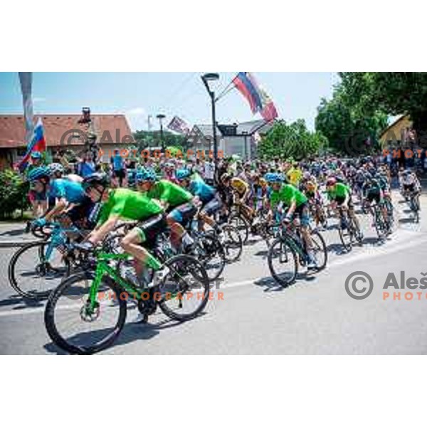 At fourth stage of professional cycling race Dirka po Sloveniji- Tour of Slovenia from Vrhnika to Velika Planina on June 18, 2022
