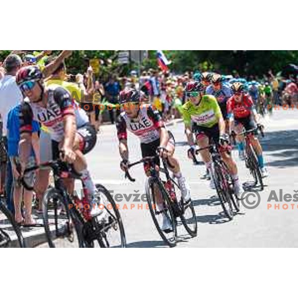 Tadej Pogacar during fourth stage of professional cycling race Dirka po Sloveniji- Tour of Slovenia from Vrhnika to Velika Planina on June 18, 2022