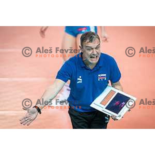 Marco Bonitta, team Slovenia head coach during CEV Volleyball European Silver League 2022 Women volleyball match between Slovenia and Portugal in SD Lukna, Maribor, Slovenia on June 18, 2022. Photo: Jure Banfi/www.alesfevzer.com