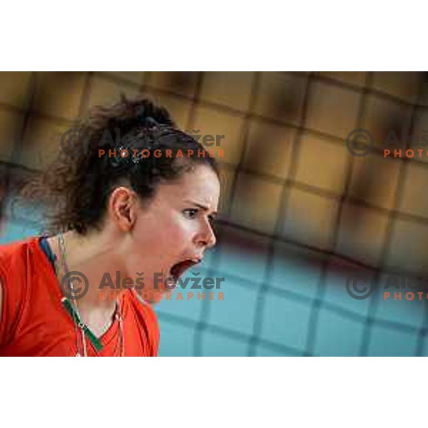 Joana Resende in action during CEV Volleyball European Silver League 2022 Women volleyball match between Slovenia and Portugal in SD Lukna, Maribor, Slovenia on June 18, 2022. Photo: Jure Banfi/www.alesfevzer.com
