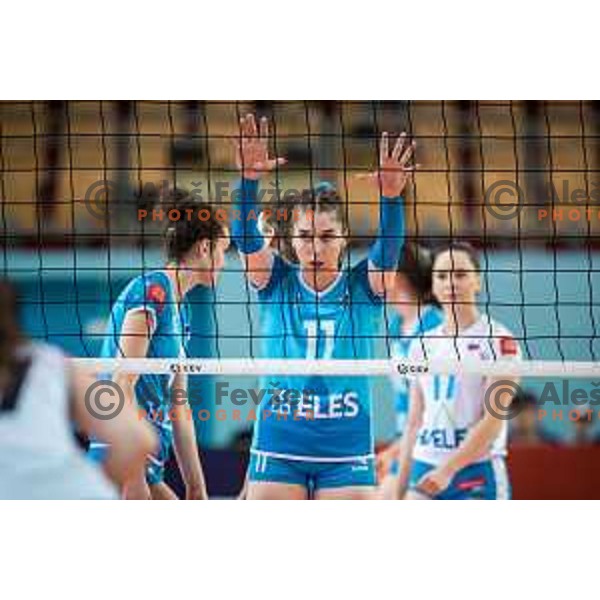 Mirta Velikonja Grbac in action during CEV Volleyball European Silver League 2022 Women volleyball match between Slovenia and Portugal in SD Lukna, Maribor, Slovenia on June 18, 2022. Photo: Jure Banfi/www.alesfevzer.com