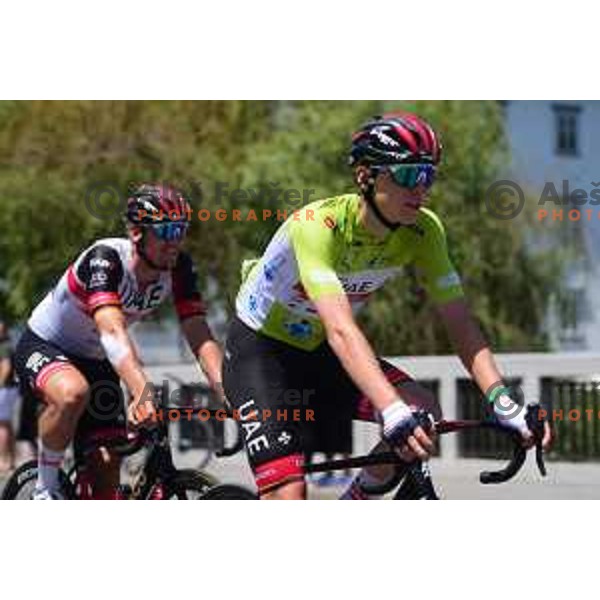 Tadej Pogacar (UAE) winner of fifth stage of professional cycling race and overall winner of Dirka po Sloveniji- Tour of Slovenia from Vrhnika to Novo Mesto on June 19, 2022