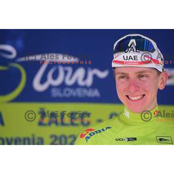 Tadej Pogacar (UAE) winner of fifth stage of professional cycling race and overall winner of Dirka po Sloveniji- Tour of Slovenia from Vrhnika to Novo Mesto on June 19, 2022