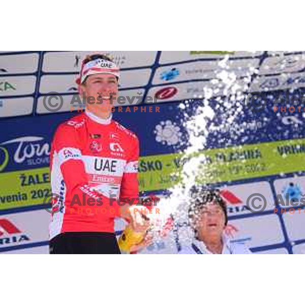Tadej Pogacar (UAE) winner of fifth stage of professional cycling race and overall winner of Dirka po Sloveniji- Tour of Slovenia from Vrhnika to Novo Mesto on June 19, 2022
