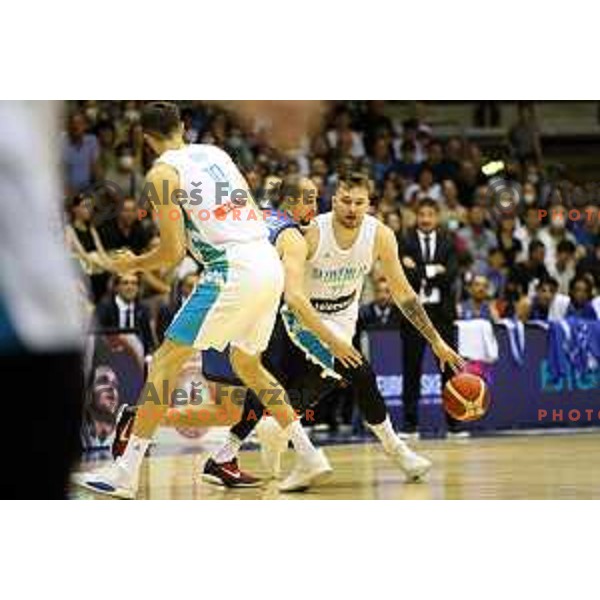 Luka Doncic during basketball friendly match between Italy and Slovenia in Allianz Dome, Trieste, Italy on June 25, 2022