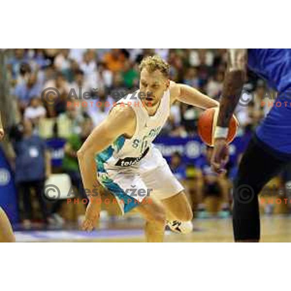 Jaka Blazic during basketball friendly match between Italy and Slovenia in Allianz Dome, Trieste, Italy on June 25, 2022