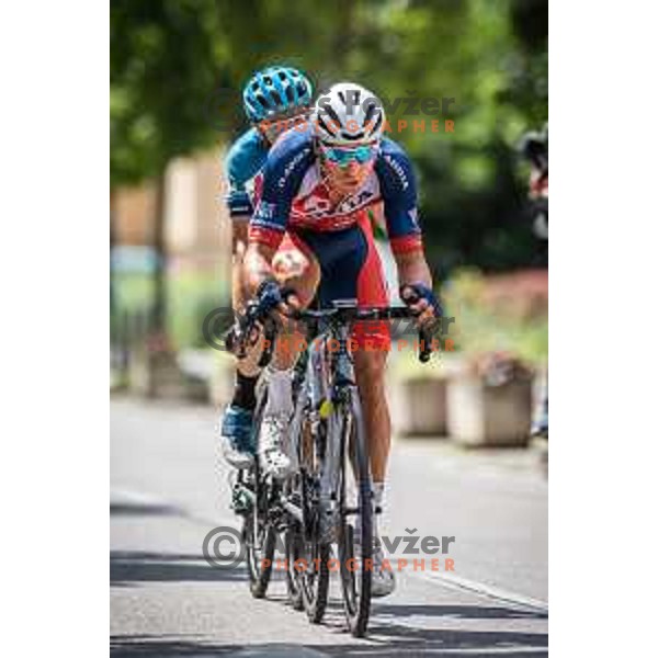 Kristjan Koren, winner of Road Race at Slovenian National Championship in Maribor, Slovenia on June 26, 2022
