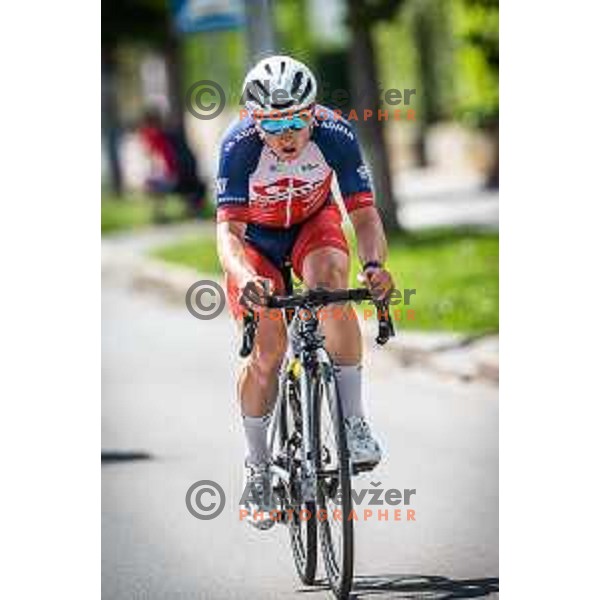 in action during Slovenian National Championship in cycling in Maribor, Slovenia on June 26, 2022. Photo: Jure Banfi