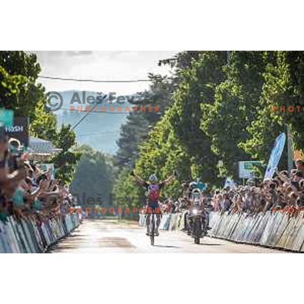 Kristjan Koren, winner of Road Race at Slovenian National Championship in Maribor, Slovenia on June 26, 2022. Photo: Jure Banfi