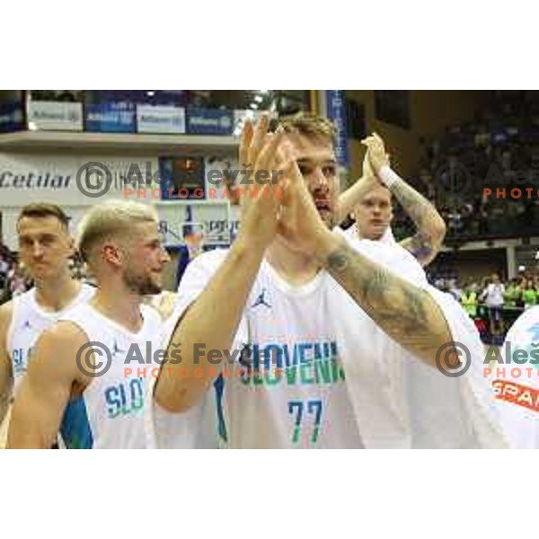 Luka Doncic during basketball friendly match between Italy and Slovenia in Allianz Dome, Trieste, Italy on June 25, 2022