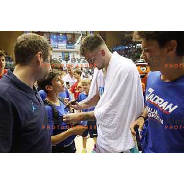 Luka Doncic during basketball friendly match between Italy and Slovenia in Allianz Dome, Trieste, Italy on June 25, 2022