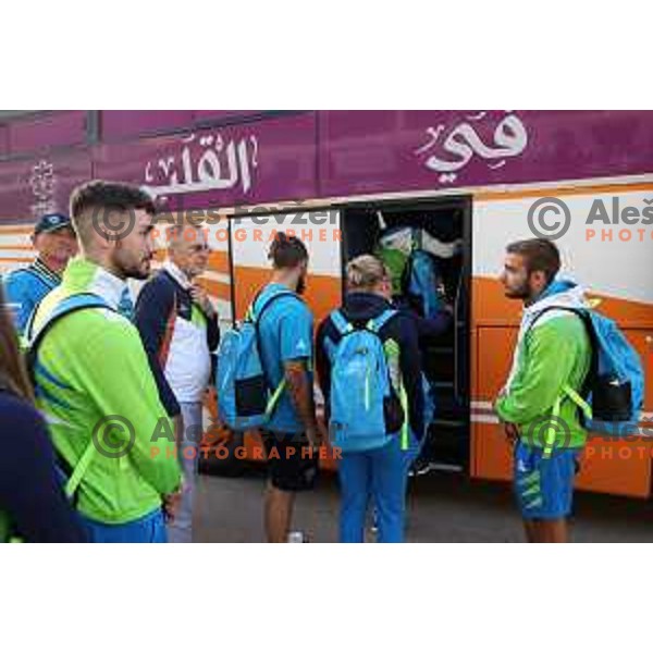 Arrival of second group of Team Slovenia to Ahmed Ben Bella International Airport for Mediterranean Games in Oran, Algeria on June 27, 2022
