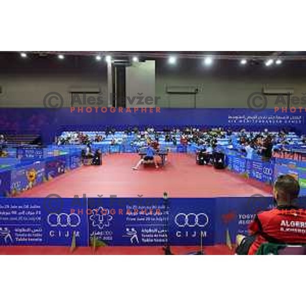 Dani Kozul ( Team Slovenia) competes in Table Tenis at Mediterranean Games in Oran, Algeria on June 27, 2022