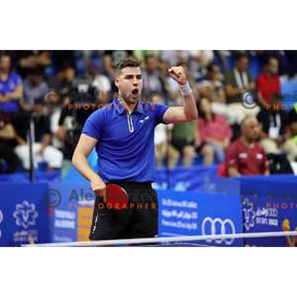 Darko Jorgic (SLO) competes in Table Tenis at Mediterranean Games in Oran, Algeria on June 27, 2022