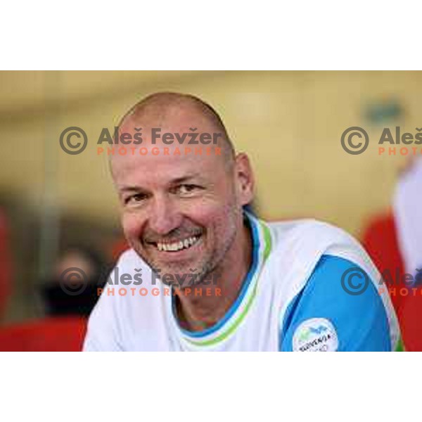 Sebastjan Piletic, coach of Slovenia Artistic Gymnastics team at Mediterranean Games in Oran, Algeria on June 28, 2022