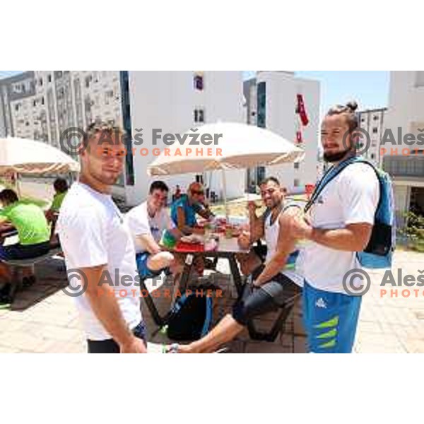 Martin Hojak, Vuito Dragic and Lackovic at Mediterranean Games in Oran, Algeria on June 28, 2022