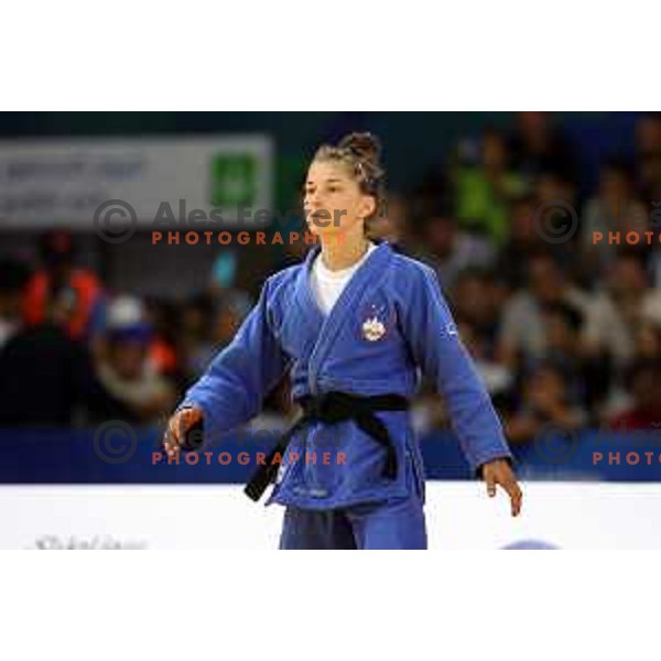 Marusa Stangar competes in Women’s Judo -48 category at Mediterranean Games in Oran, Algeria on June 29, 2022